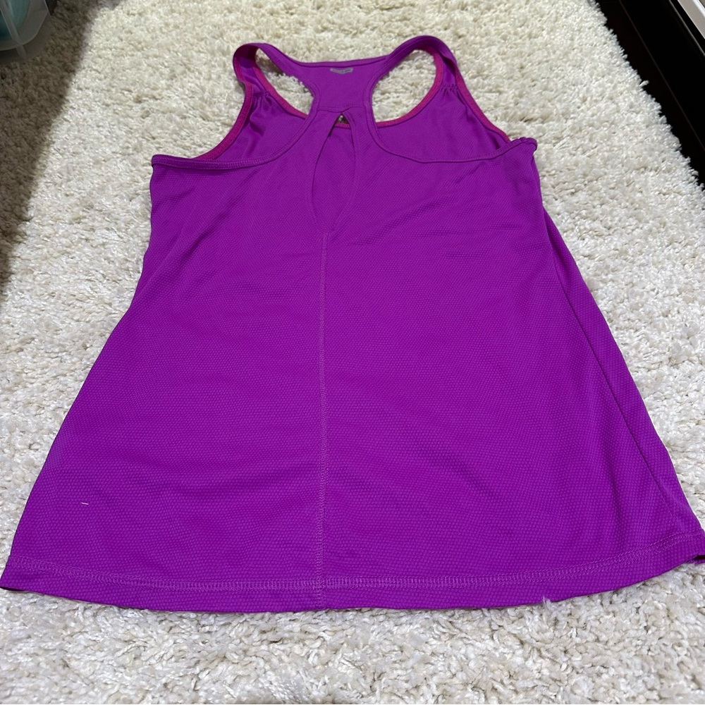 Purple Racerback Workout Tank Top - Picture 6 of 7